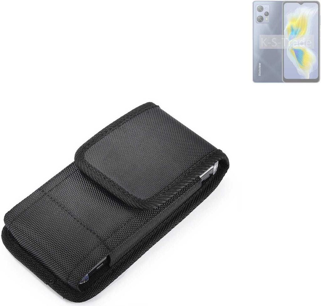 Holster Gürteltasche kompatibel mit Blackview A53 Pro Holster Gürtel Tasche wasserabweisend Handy Hülle Schutz Hülle Outdoor schwarz K-S-Trade