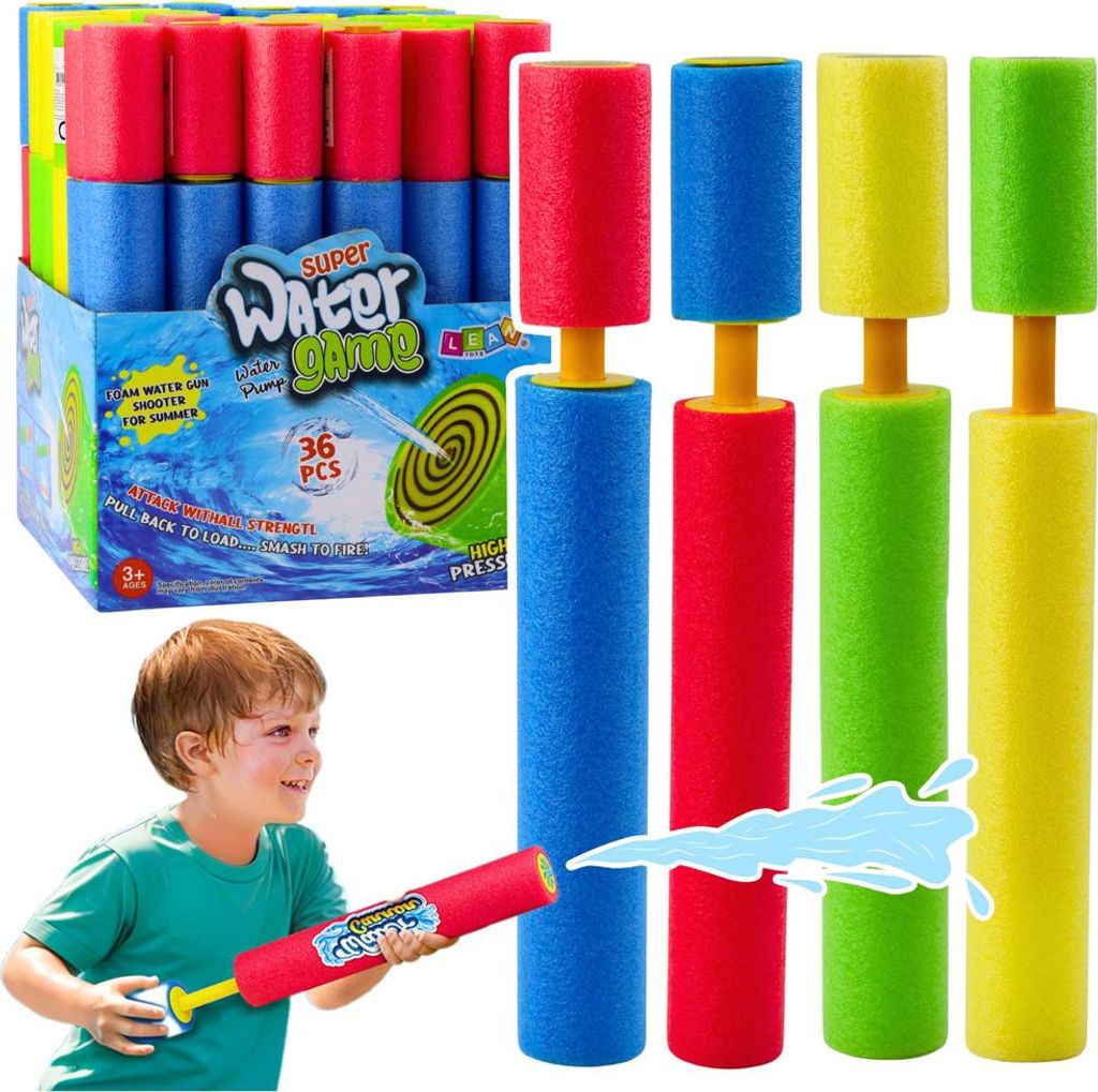 Schaumstoffwaffe Wasserpumpe Farbiger Wasserschlauch 30Cm Mix