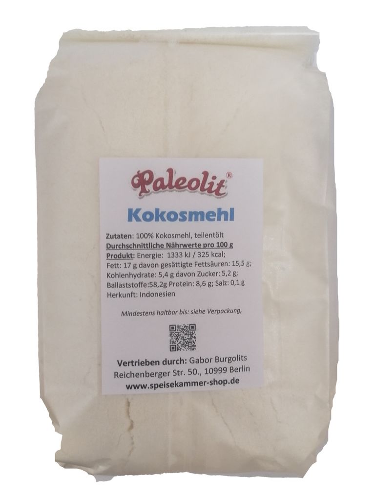 Paleolit Kokosmehl 1 kg Cocos Mehl  / glutenfrei / Produktbild 