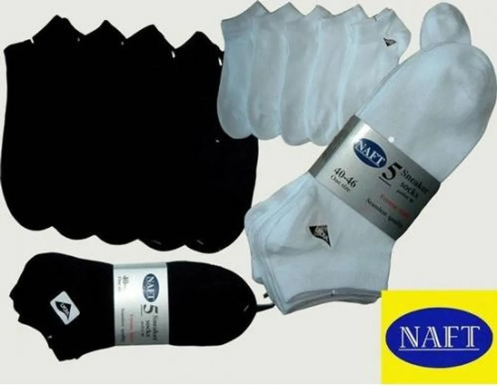 Naft Calzini Bianchi Sport 10 Paia 36-42 | Resistenti e Lavabili