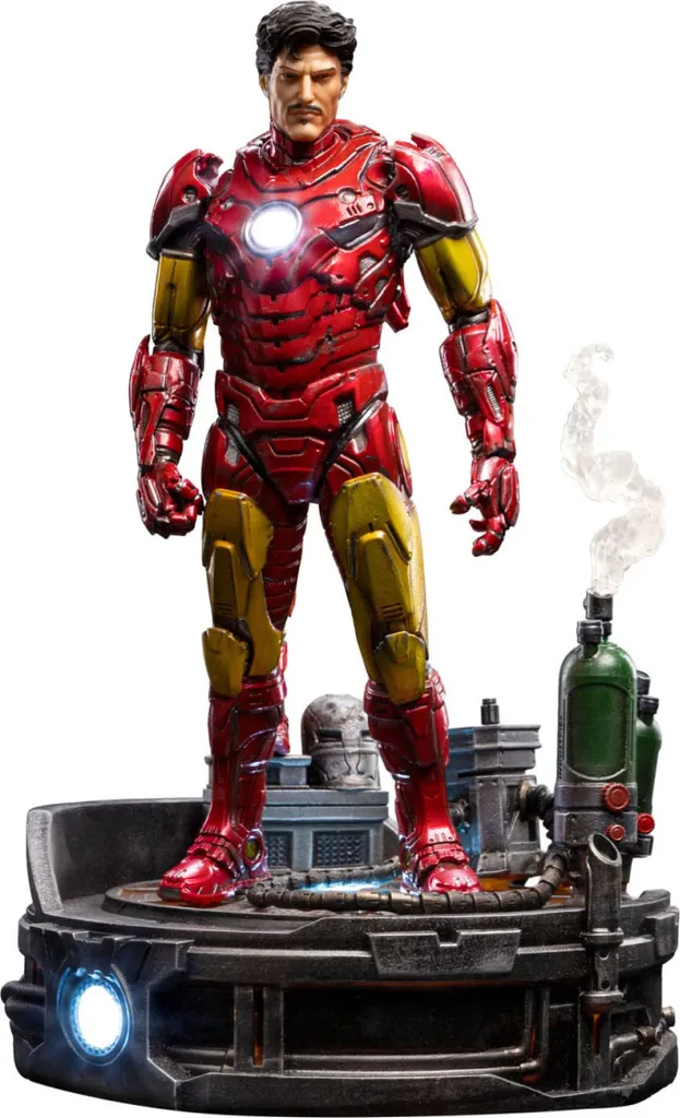 Statue Marvel Iron Man Unleashed 23 cm : Décoration Collector pour Geek