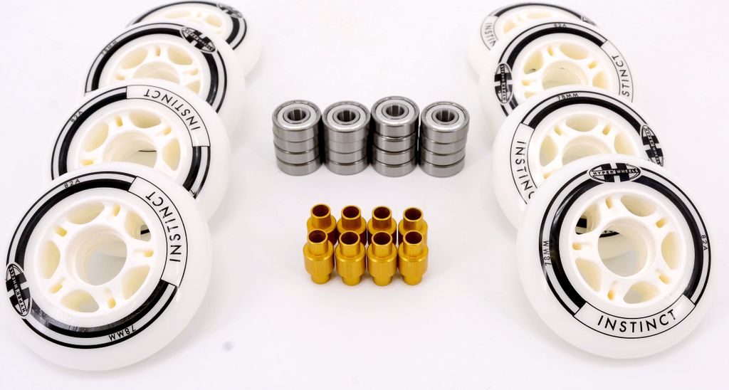 Hyper Instinct 78mm Rolle+ABEC9+6mm Spacer Inline K Fitness Skate Blades 2