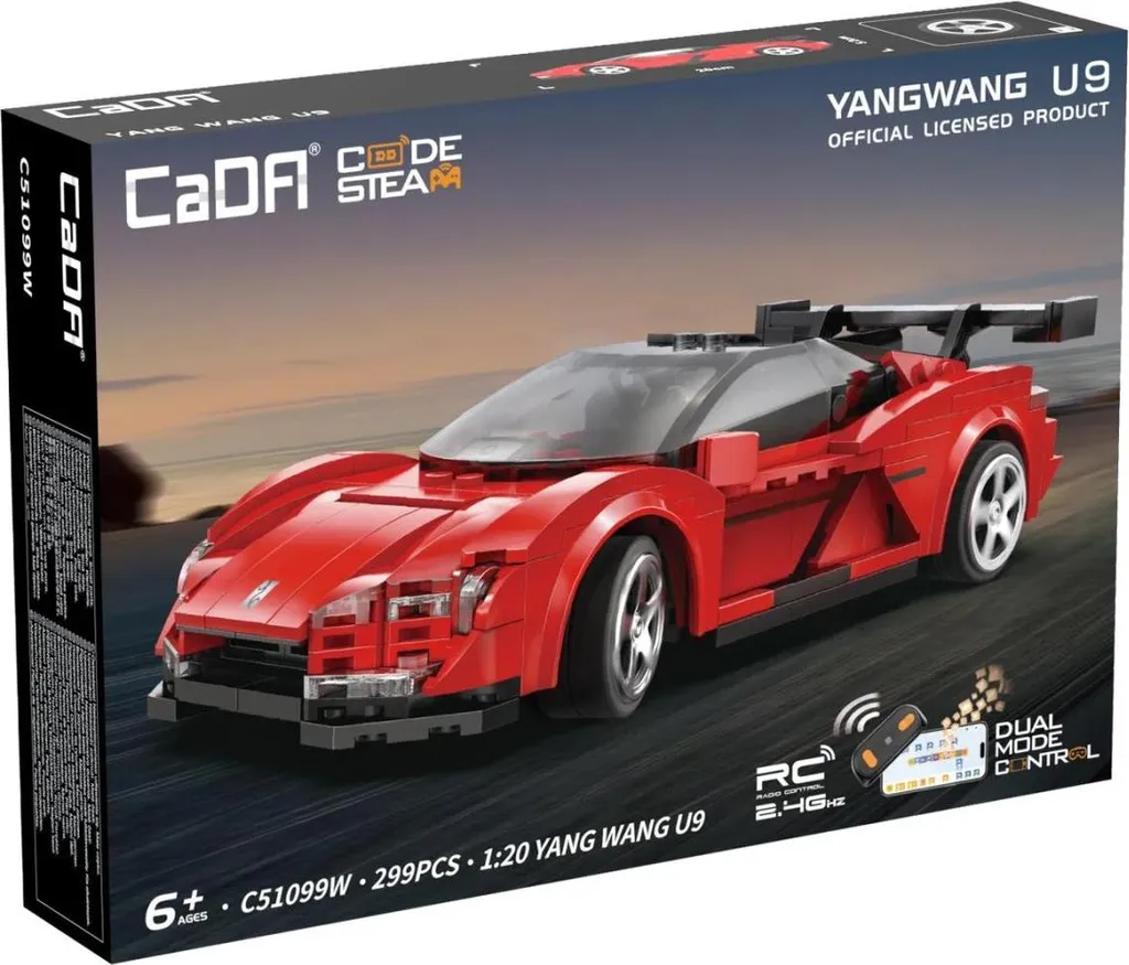 Voiture de Course YangWang U9 en Briques CaDA - Jeu de Construction - 5
