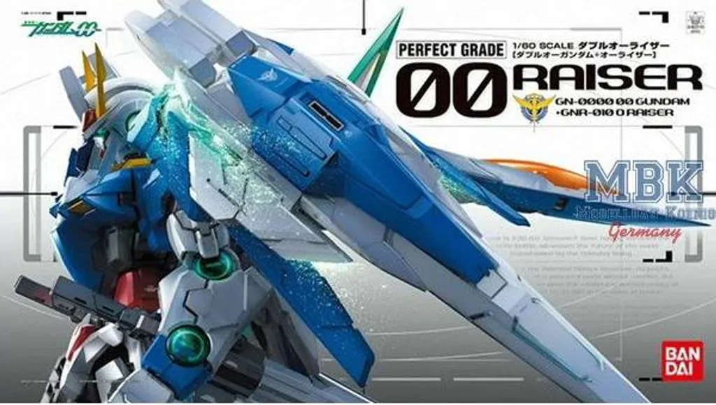BANDAI BAN5063545 PG Gundam 00 Raiser 1/60 - Maquette de collection 30 cm