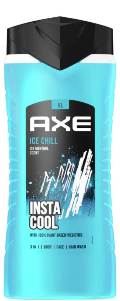 AXE 3IN1 Body Wash SHOWER GEL Ice Chill 400ml