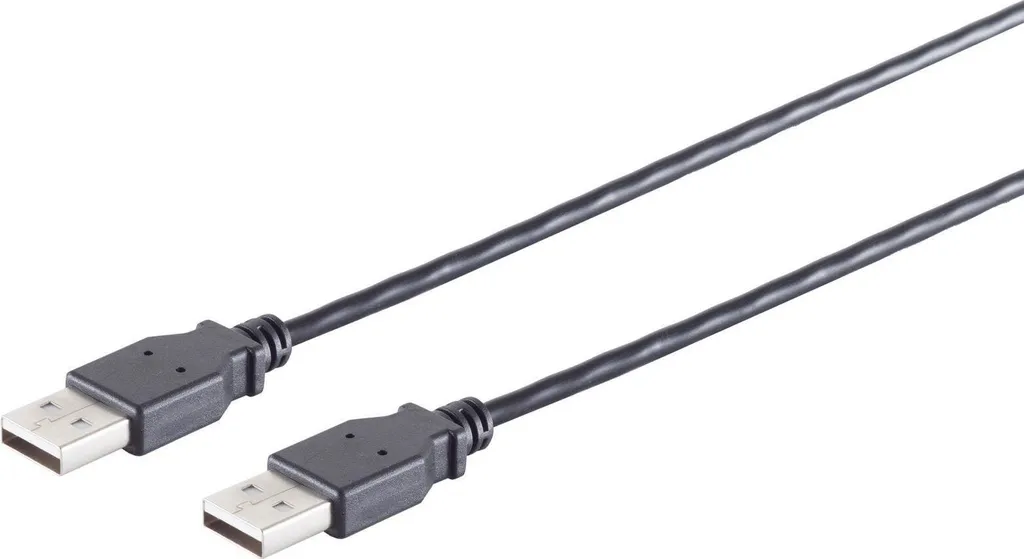Câble USB 2.0 de 5m mâle A - mâle A noir idéal pour rallonger vos liaisons