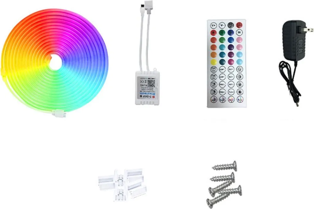 Ruban LED Néon RGB 10m à Synchronisation Musicale et Bluetooth - Modèle INF