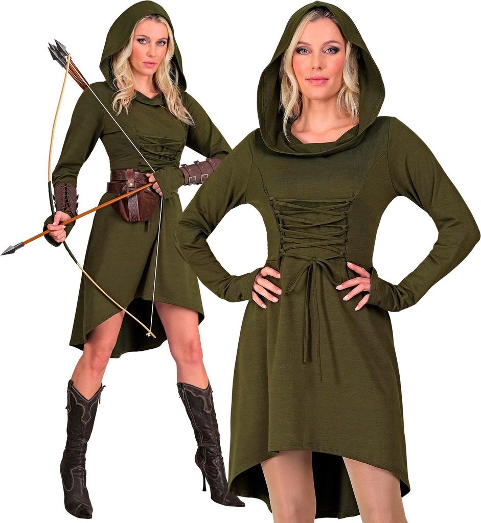 Gothic Kleid Mittelalter grün S Produktbild 
