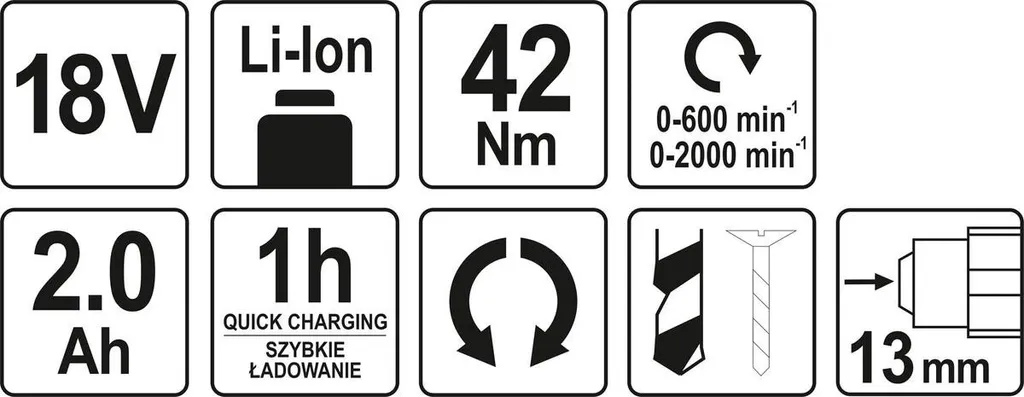 Perceuse-visseuse sans fil 18V idéale pour montage de meubles et bois - 8
