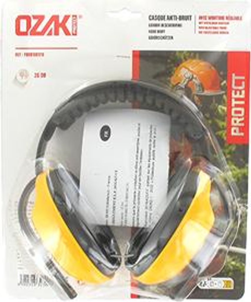 Gehörschutz 26 dB Professionell Super Komfort Ozaki Premium Mit Verstellbarem Gestell En352-1