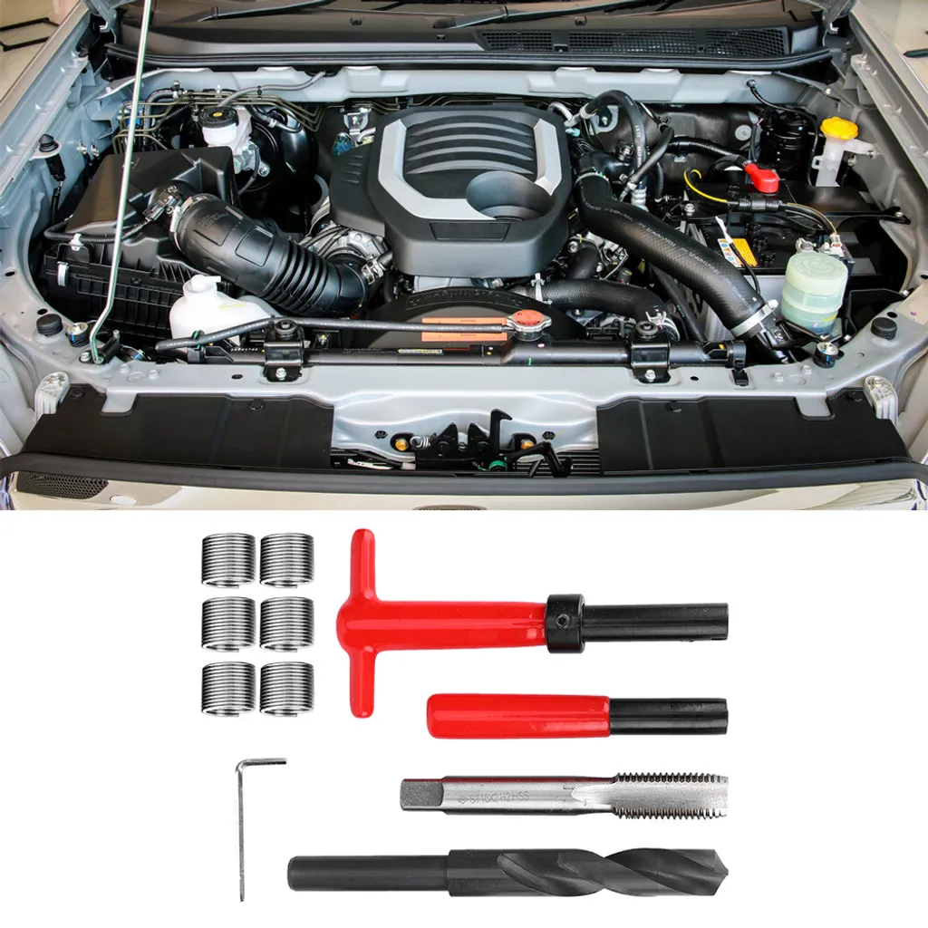 Coffret d'inserts filetés M16 x 2 - Kit complet avec mèche et tournevis