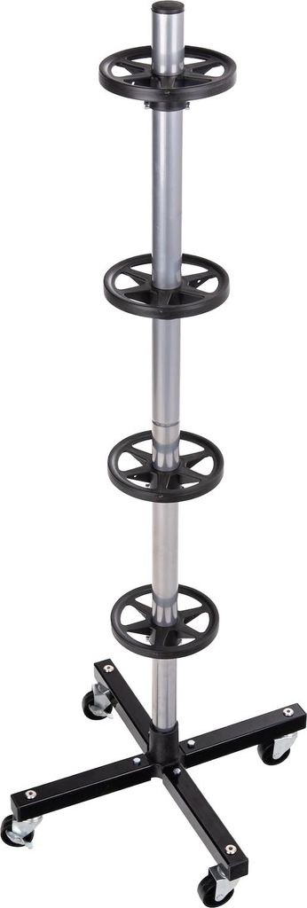 LUXTOM | Reifenbaum mit Rollen, Felgenbaum, für Autoreifen, 13-19", bis 100 kg, für 4 PKW-Felgen oder Reifen, Reifenständer