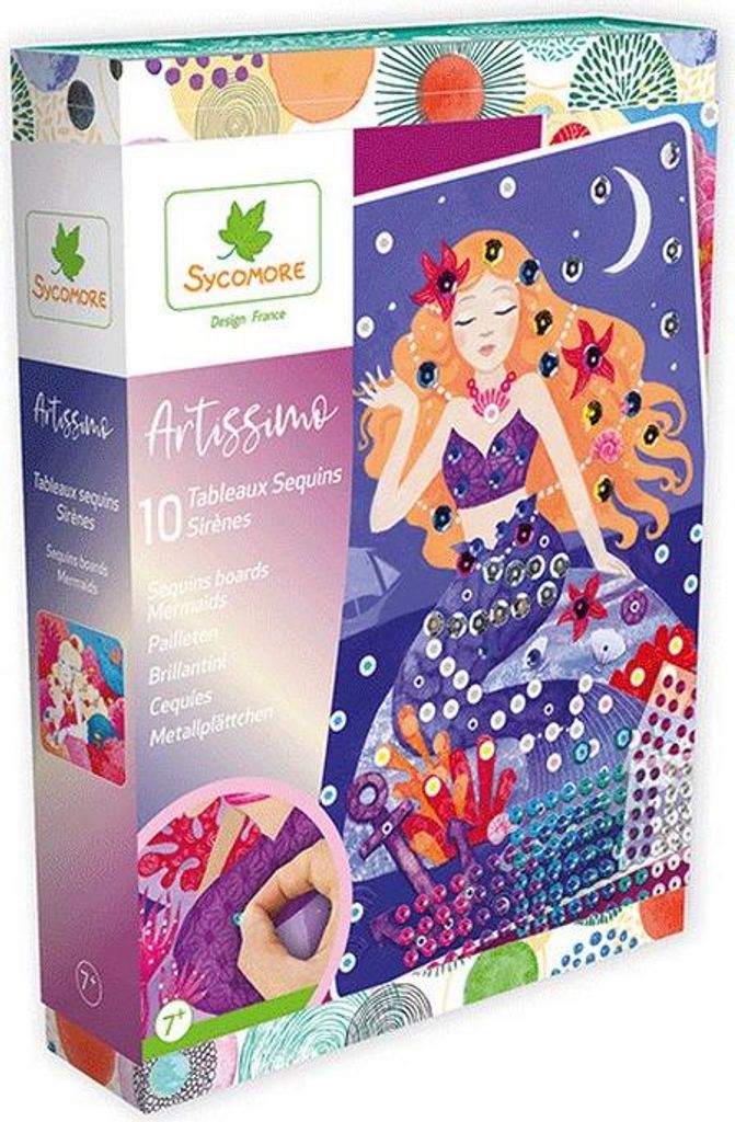 Sycomore kreatives Spielzeug Artissimo PM Sirènes Bastelset Karton
