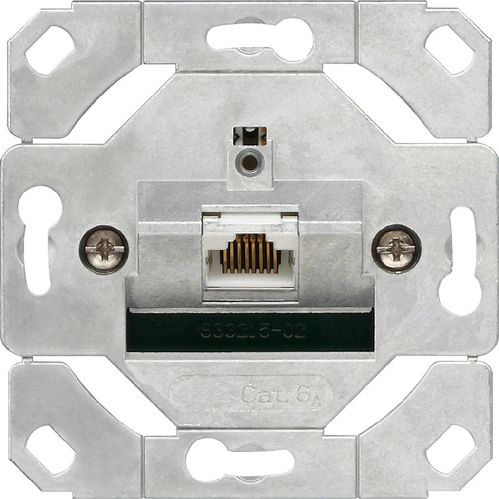 Gira Insert 245100 Prise réseau Cat.6A simple, 1 pièce. Image du produit 