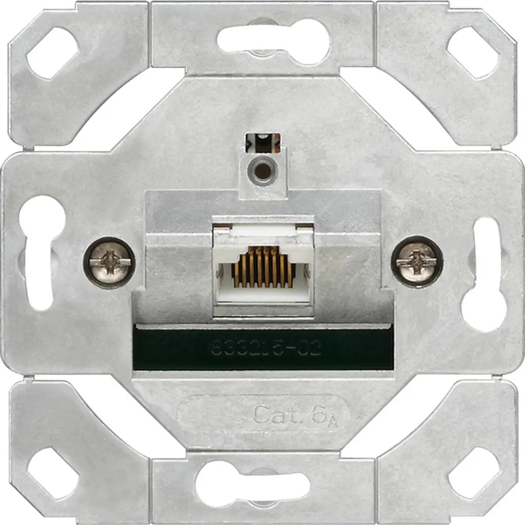 GIRA 245100 Prise RJ45 blindée en Aluminium pour réseau informatique