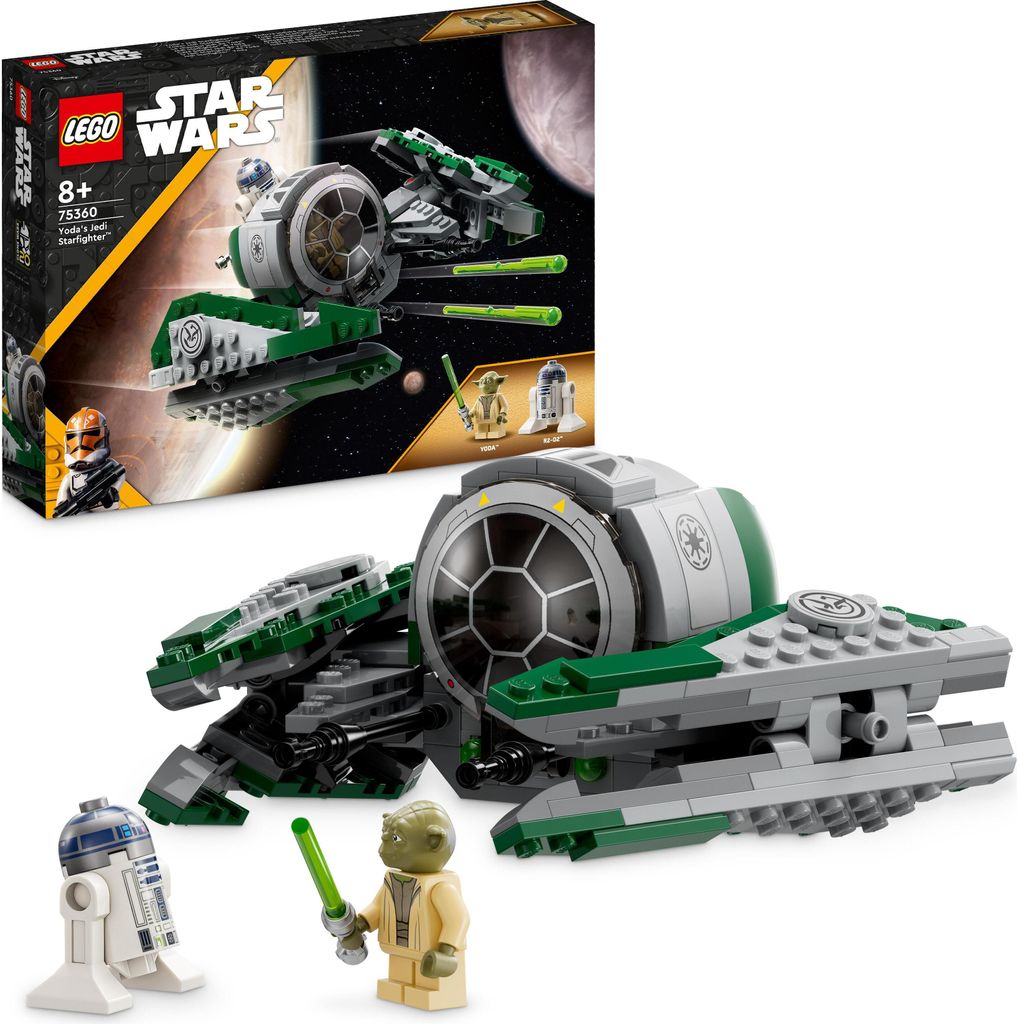 LEGO 75360 Star Wars Yodas Jedi Starfighter Bauspielzeug, Produktbild