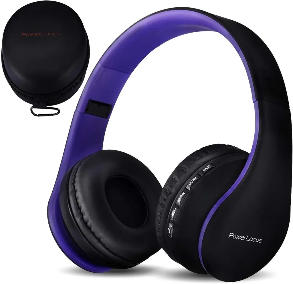 Cuffie Bluetooth 5.0 Over-Ear: Bassi Stereo per Allenamento e Musica