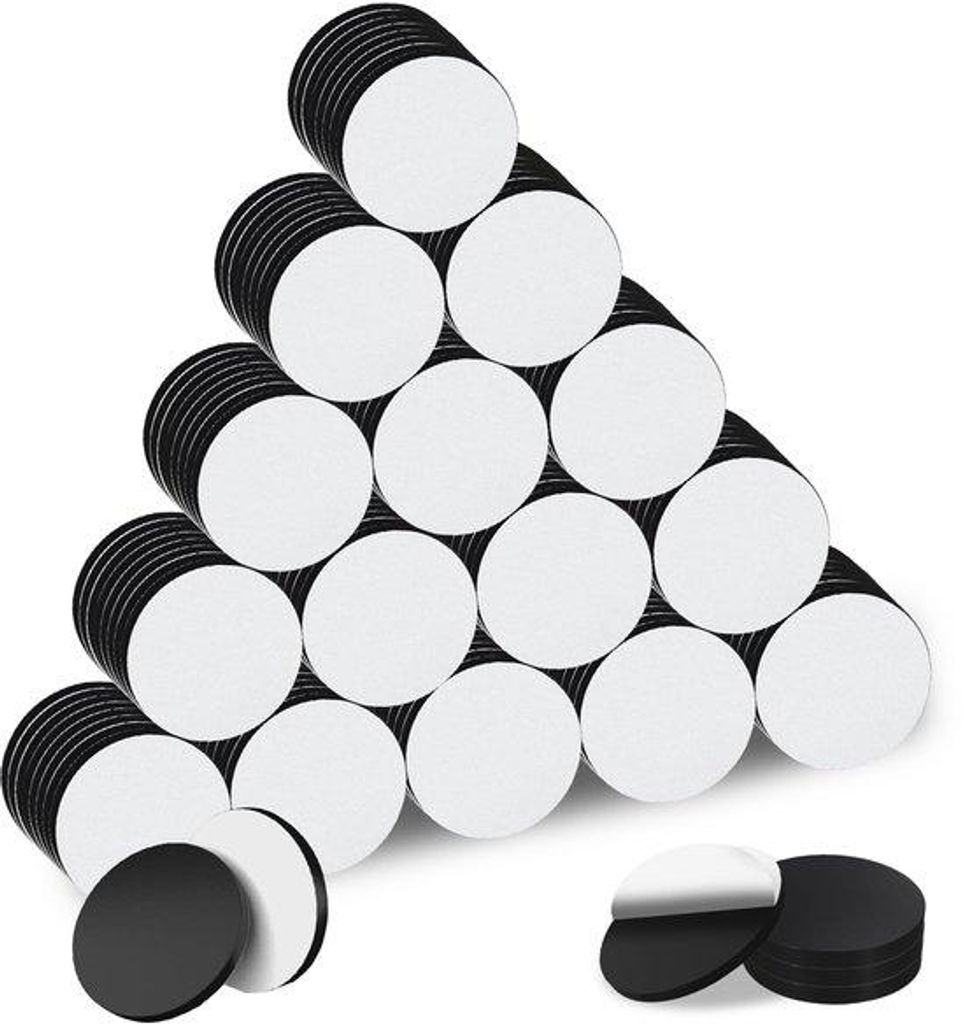150 Stück selbstklebende Magneten, 20 x 2 mm Mini-Magneten für Aufkleber, runde magnetische Klebeflächen, selbstklebende Magnete für Whiteboard...