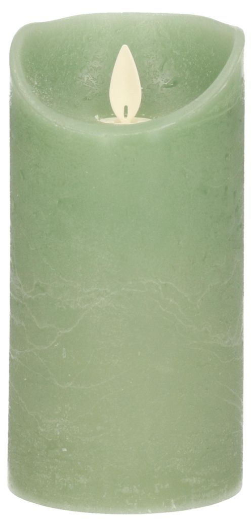 Anna's Collection Stumpfe Led-Kerze - jadegrun - 15 x D7,5 Produktbild 