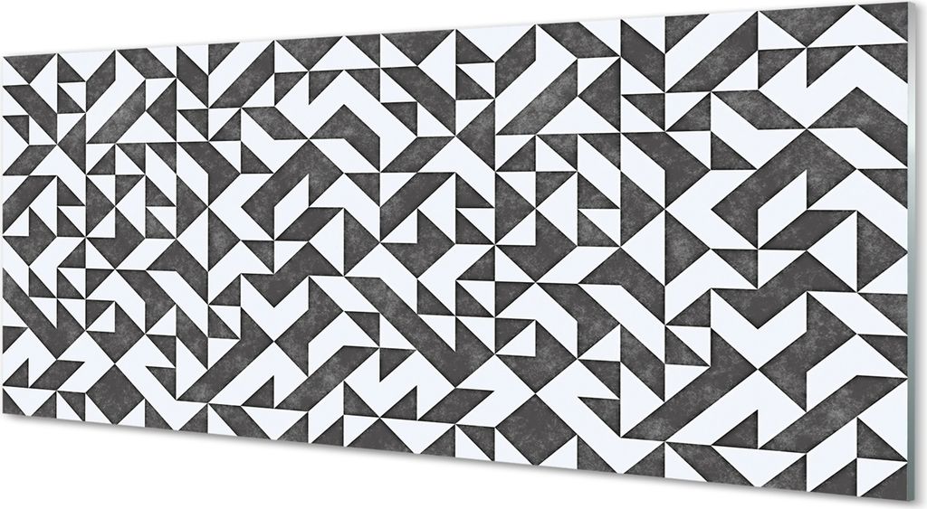 Glasbilder 125x50 Wandkunst Polygone