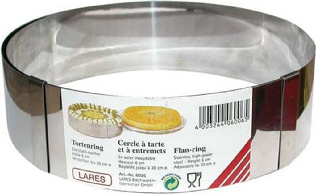 Prstenec na dort LARES H9cm z nerezové oceli Obrázek produktu 