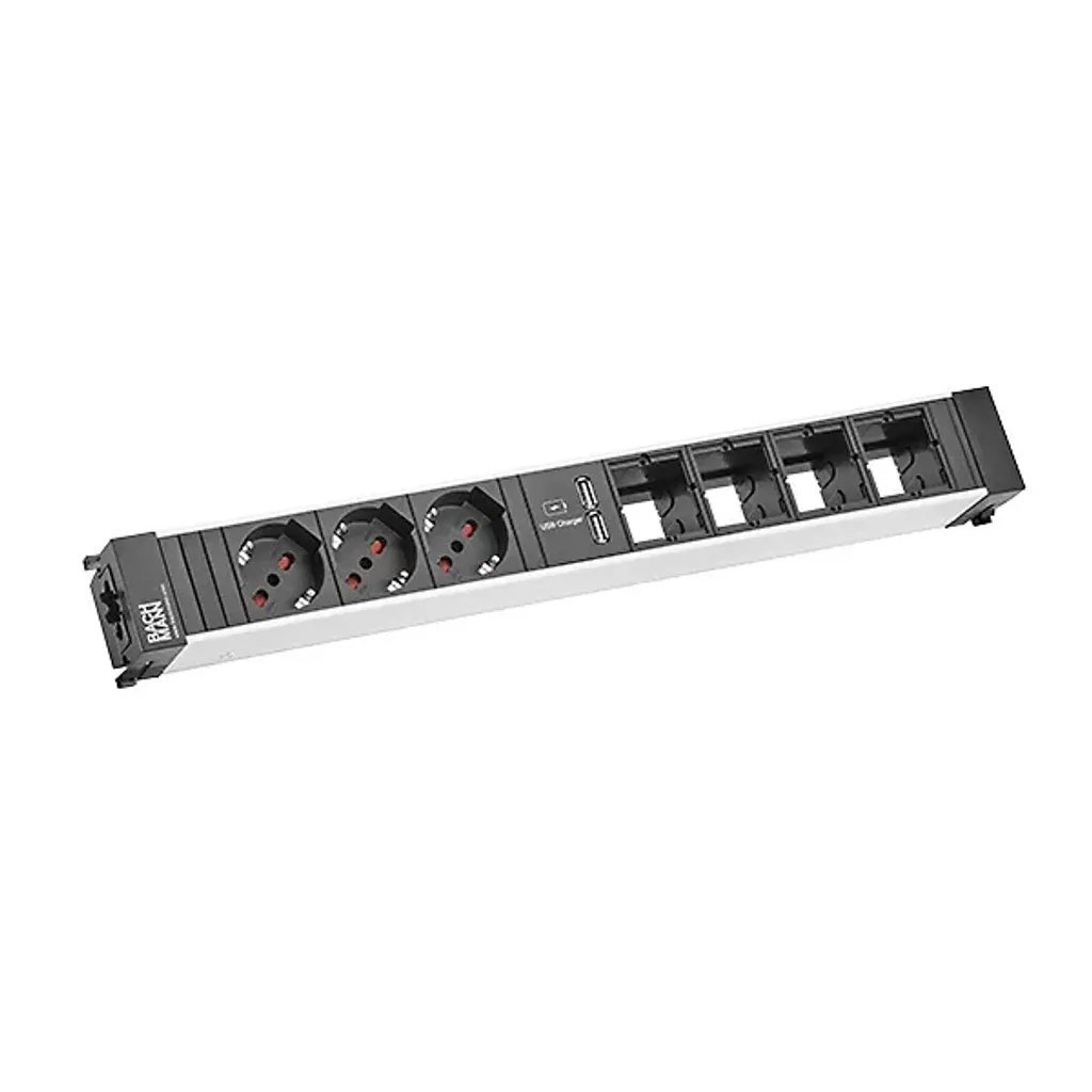 Bachmann CONFI 3xP40 Chargeur USB 4xCM GST18 Unité de Prise Bureau