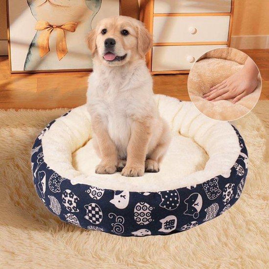 Kissen für Katzen und Hunde - Plüsch innen - für kleine bis mittelgroße Haustiere - antislip Boden - waschbar - 4-Jahres-Saison-Komfort - für ...