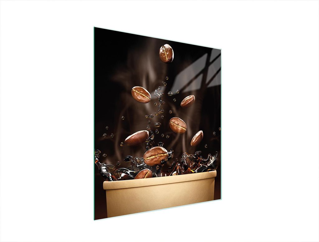 Glasschneidebrett 45x52 Kaffee