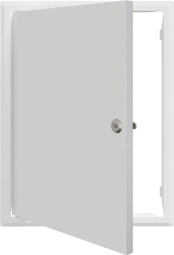 vidaXL Sportello di accesso bianco 43 x 33 x 3 cm acciaio