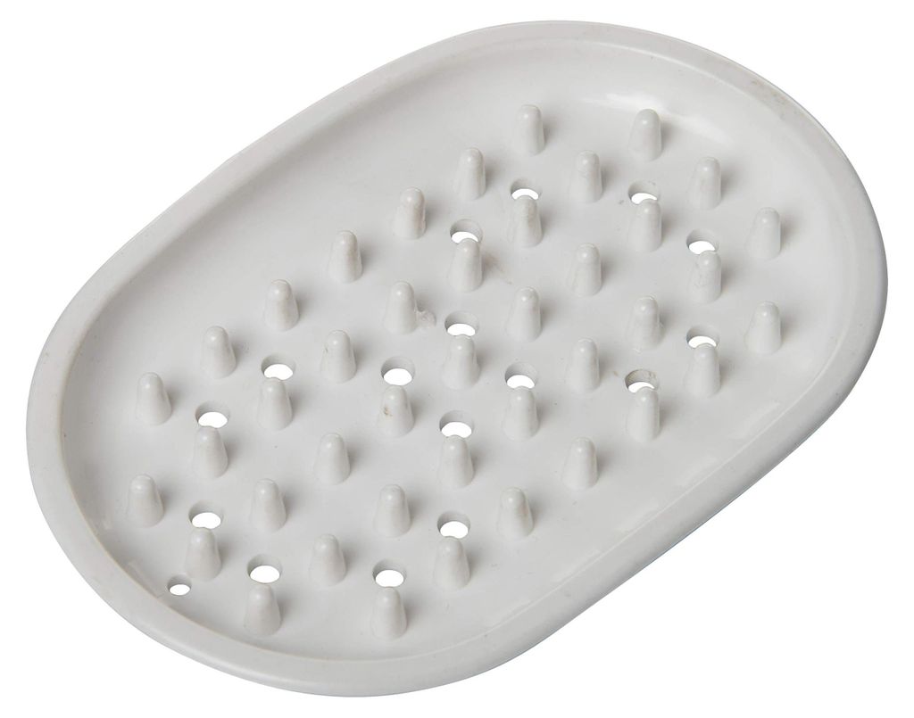 Pojemnik na mydło Fackelmann 44571, 13x9 cm, biały Zdjęcie produktu 