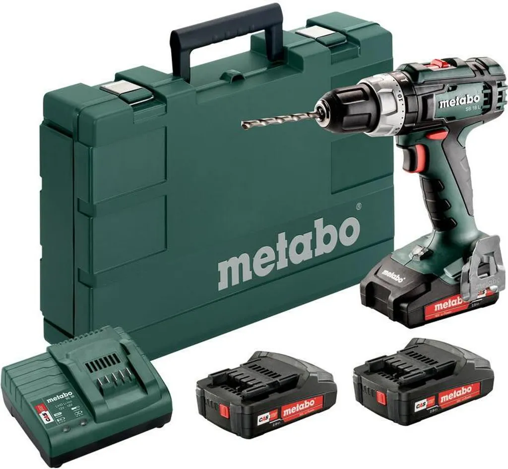 Metabo SB 18 L Perceuse à percussion sans fil avec 2 batteries 2.0Ah