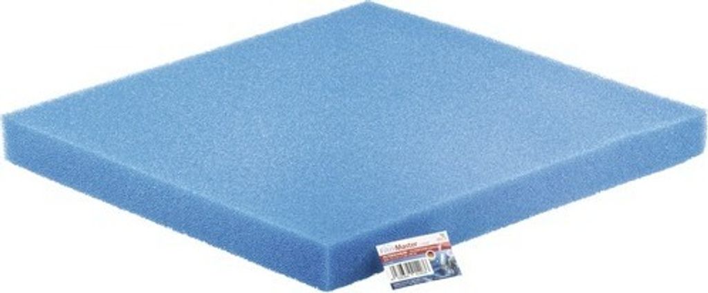 Schiuma filtrante PAPILLON grossolana 50x50x5 cm blu Immagine del prodotto 