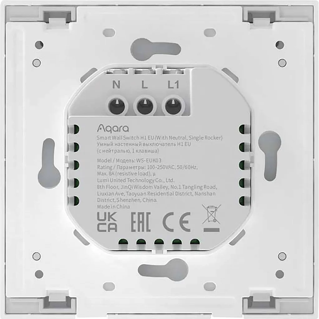 Aqara H1 Interrupteur Mural Connecté avec Neutre Zigbee 3.0 WS-EUK02 - 8