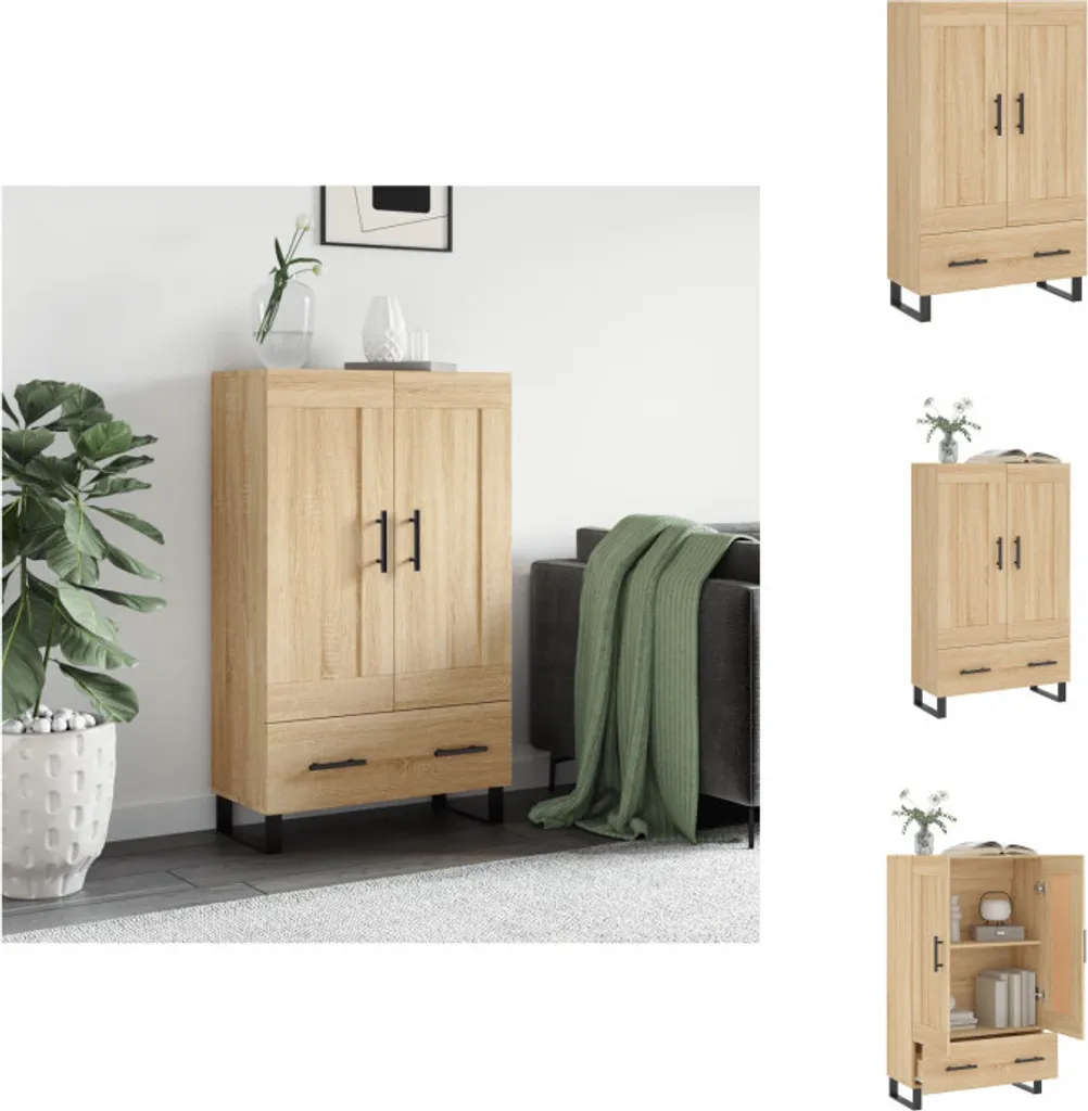 vidaXL Credenza Sonoma-quercia 69,5x31x115 cm in legno - Credenze