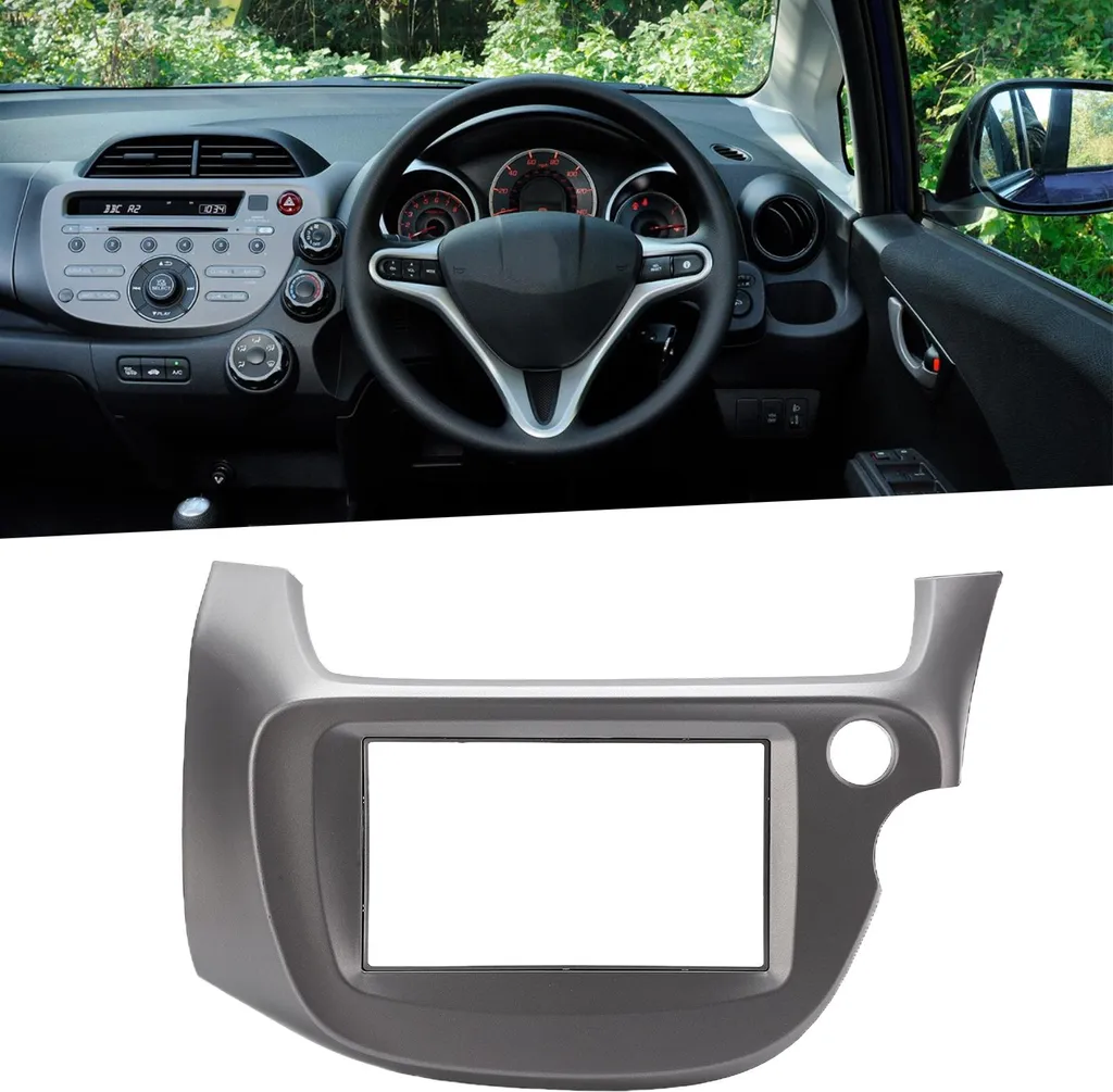 Cache Console Centrale 2 DIN ABS Robuste pour Fit Jazz 2008-2013 Durable