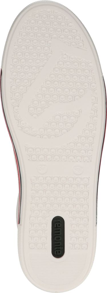 The sole of a white Remonte sneaker is shown.