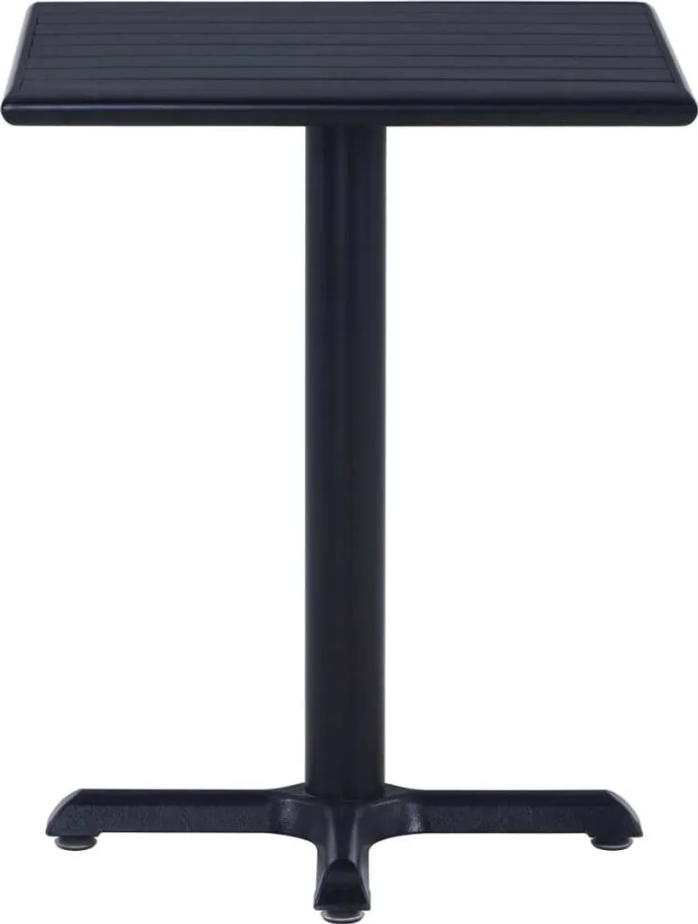 vidaXL Tavolo da Giardino Nero 60x60x75 cm: Raffinatezza in Acciaio