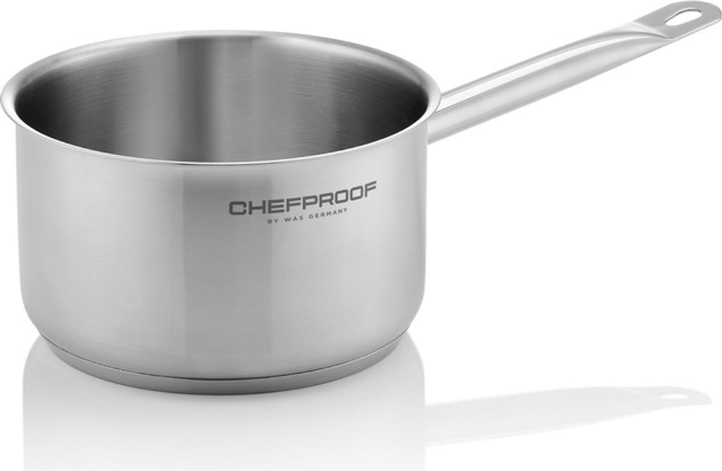 Stielkasserolle CHEFPROOF, Ø 14 cm, 1 ltr., Chromnickelstahl