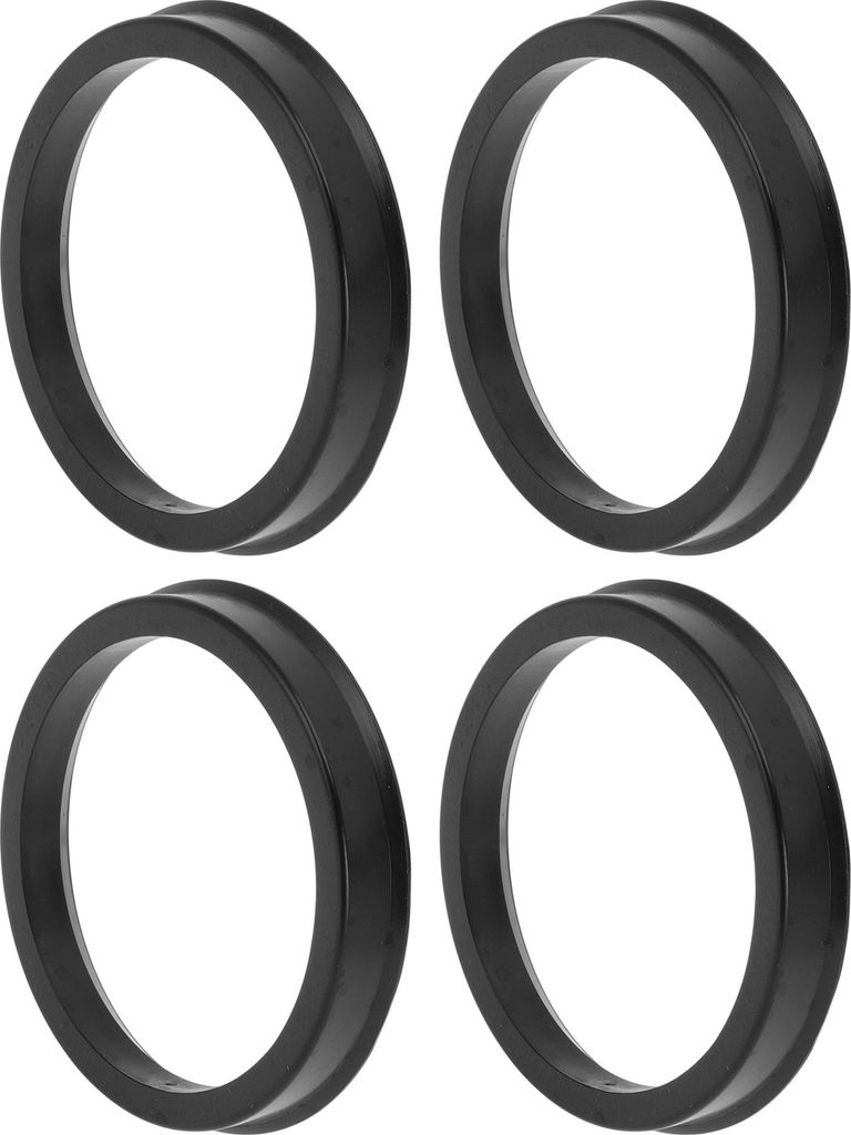 69,6 mm bis 59,1 mm Auto-Radnaben-Zentrierringe Schwarz aus Polycarbonat Räderzentrumswelle Stoßdämpfende Nabenringe 4 Stück