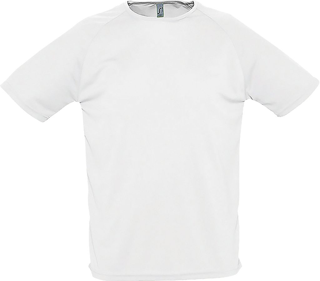 SOLS Herren Sporty Performance T-Shirt, Kurzarm, Rundhals PC303 (XS) (Weiß)