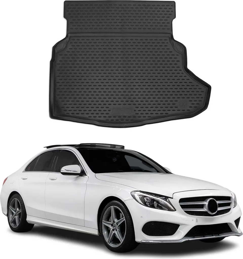 Tappetino per bagagliaio Vassoio per Mercedes Classe C W205 2014-2021 Gomma TPE