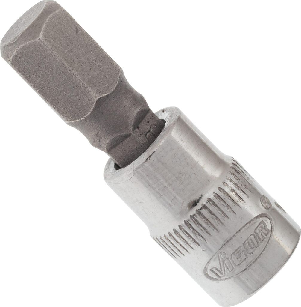 VIGOR Schraubendrehereinsatz V2435N 1/4" Innen Sechskant Profil SW 8 mm