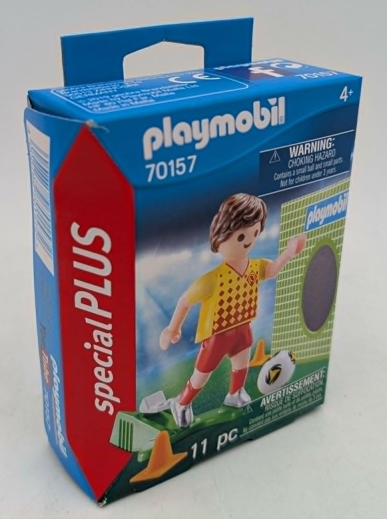 PLAYMOBIL Fußballspieler mit Torwand, 70157 Produktbild 