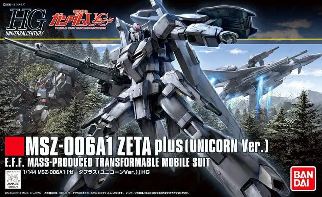 Zeta Plus HGUC 182 pour Diorama Gundam Unicorn Échelle 1/144