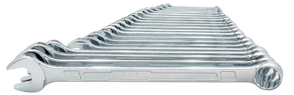 Ring-Maulschlüssel-Satz 600N/21, 21-teilig (verchromt) Produktbild 