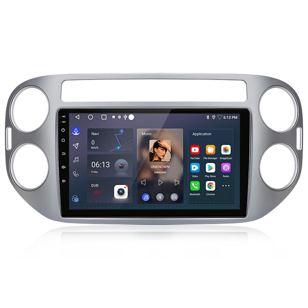 Autoradio Android 15 Carplay da 9" per VW Tiguan 5N Immagine del prodotto 