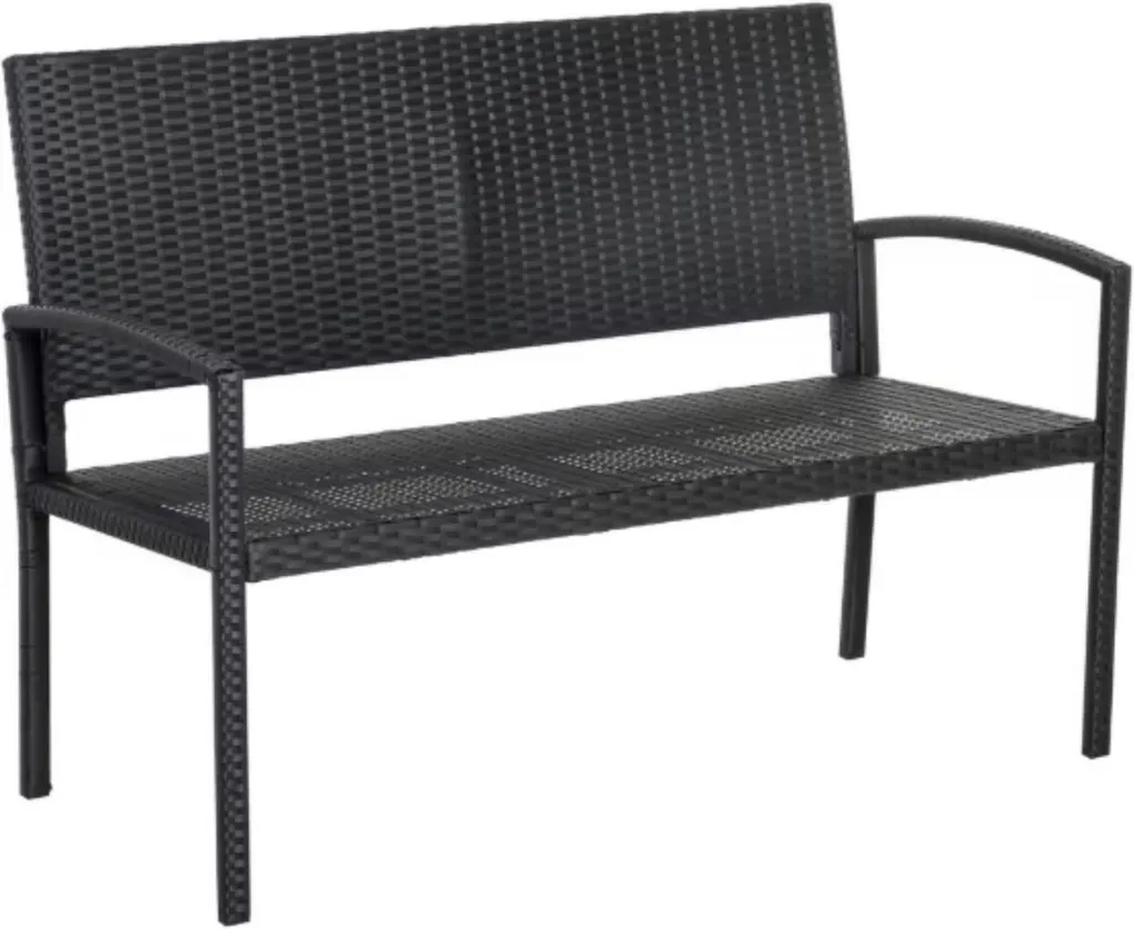 Banc de balcon compact pour 2 personnes idéal petit espace extérieur