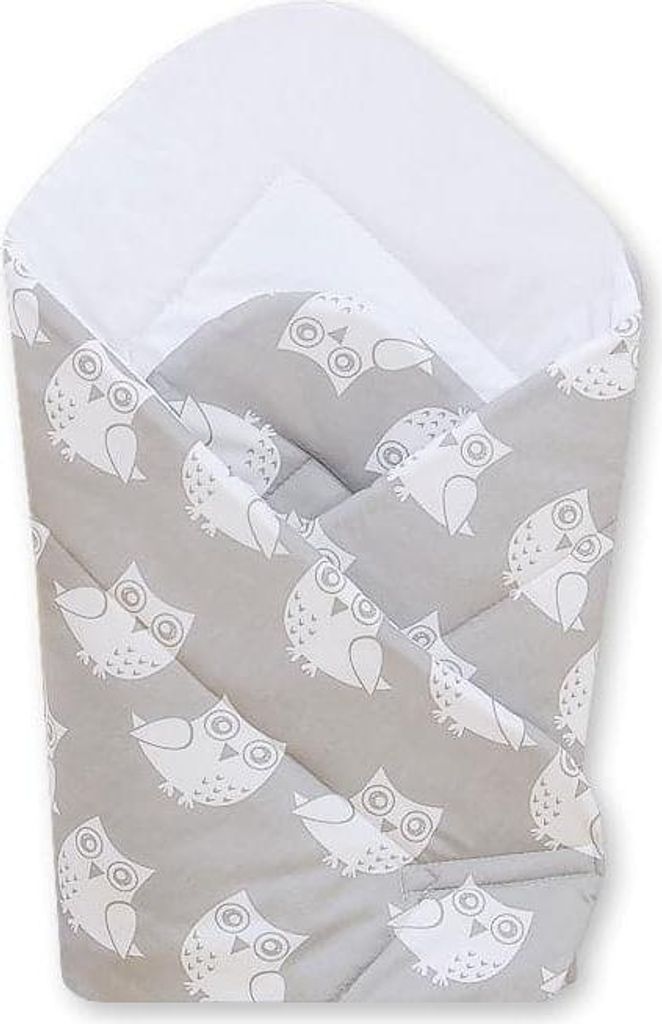 Babynest - Babynest - atmungsaktiv und antiallergisch, 100 % Baumwolle, schlichtes Eulengrau