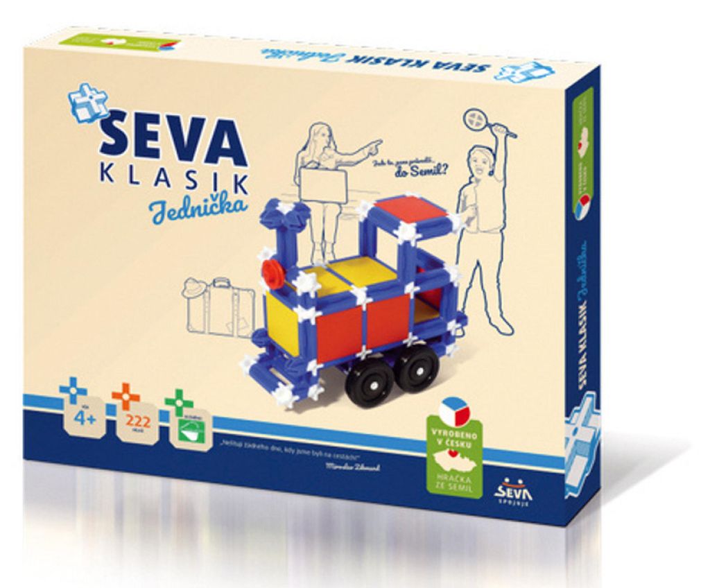 SEVA KLASIK Bausatz, Kunststoff, 222 Teile, in einer Produktbild 