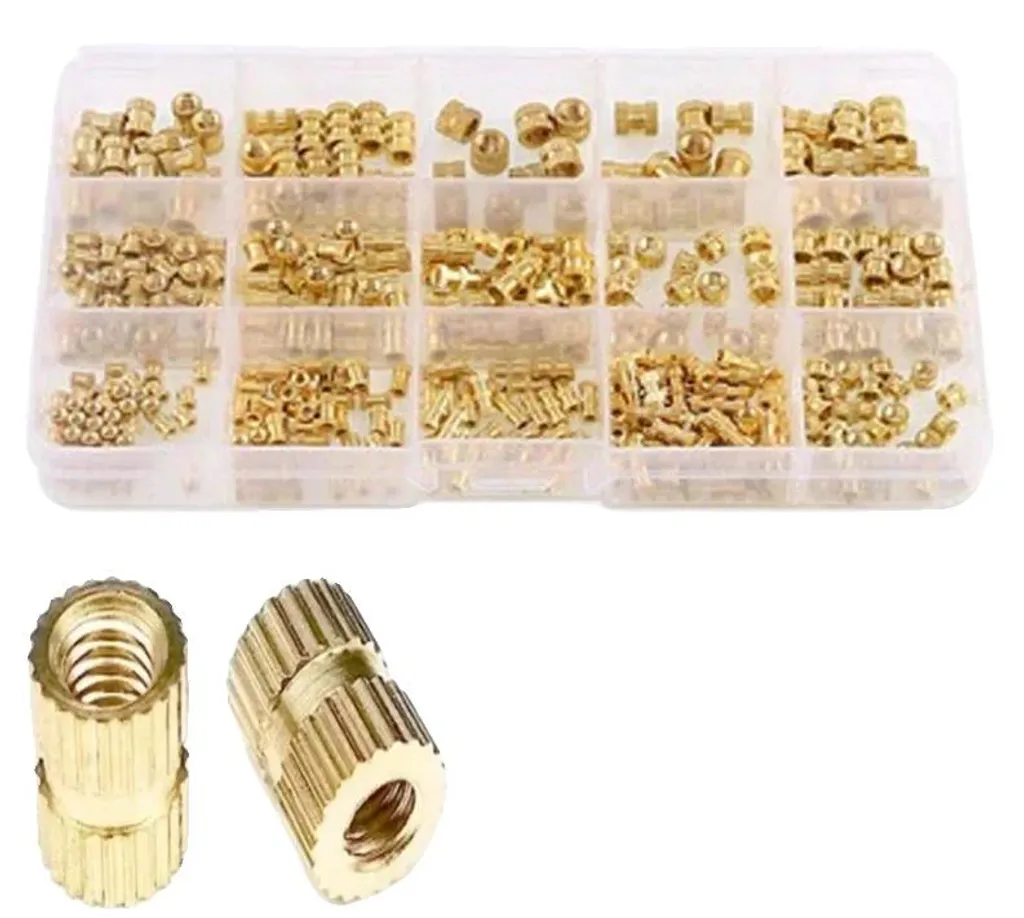 Inserts en laiton filetés M2-M5 pour impression 3D, kit de 106 pièces